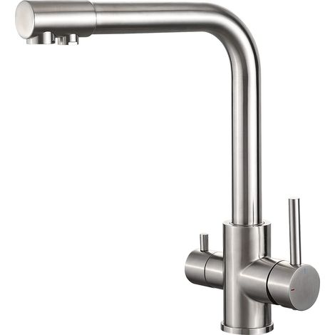 Robinet Cuisine 3 voies, Robinet Mitigeur à Double Poignée (1/5)