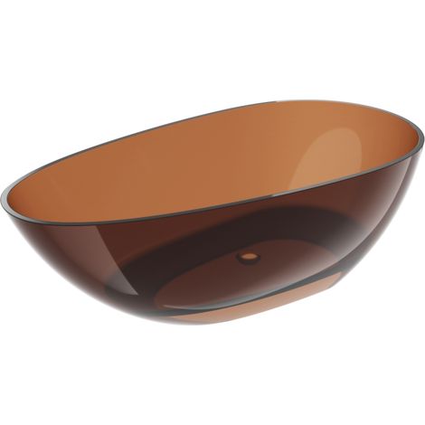 Mexen Glass Erde freistehende transparente Badewanne 170 x 85 cm, Chromabfluss - 58061708505 (1/5)
