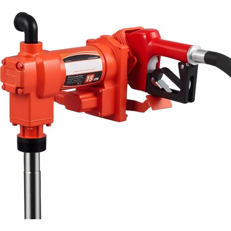 Pompe de transfert de carburant 230V, 57 L/min, électrique pour fioul, avec pistolet automatique et flexible, kit haut débit essence diesel kérosène biodiesel (1/5)
