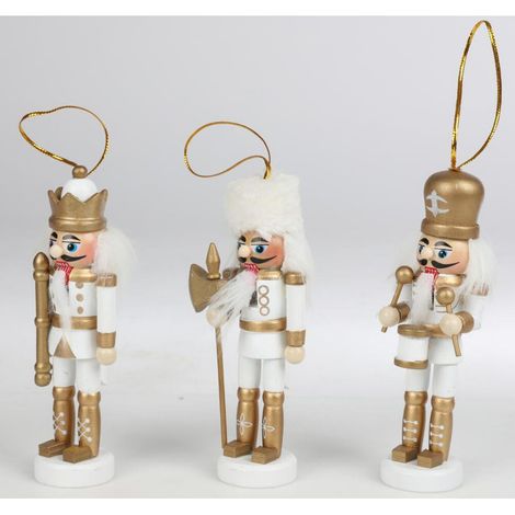 12x Nussknacker 3er Weihnachten Dekoration Christbaumschmuck Anhänger Advent (1/5)