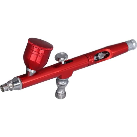 Pistolet aérographe avec buse de 0,3 mm et godet de 6 cc pour une pulvérisation uniforme de peinture, idéal pour la peinture de maquettes et la réparation de meubles. (1/5)