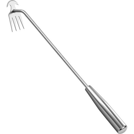 Outil Manuel pour Désherber et Arracher les Mauvaises Herbes avec Évacuation Intégrée – Manche en Acier Inoxydable – 40 cm (1/5)