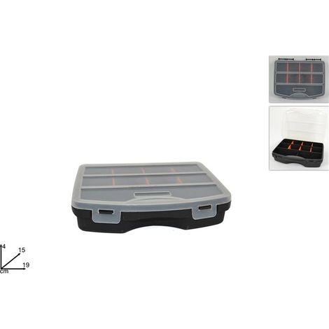 Cassetta Porta Attrezzi con 10 Scomparti 15 x 19 x 4 cm (1/2)