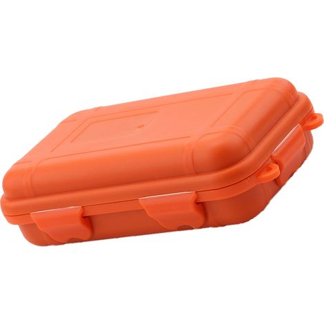 Boîte de rangement étanche et antichoc pour la survie en extérieur, orange, taille L. (1/5)