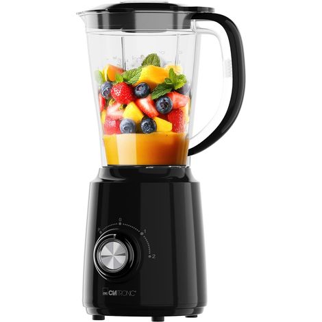 Blender 500W Blender 4 lames en acier inoxydable Bol à smoothies de 1,5 L Fonction « Ice Crush » 3 vitesses Fonction « Turbo » Couvercle avec ouverture de remplissage UM 3845 (1/5)