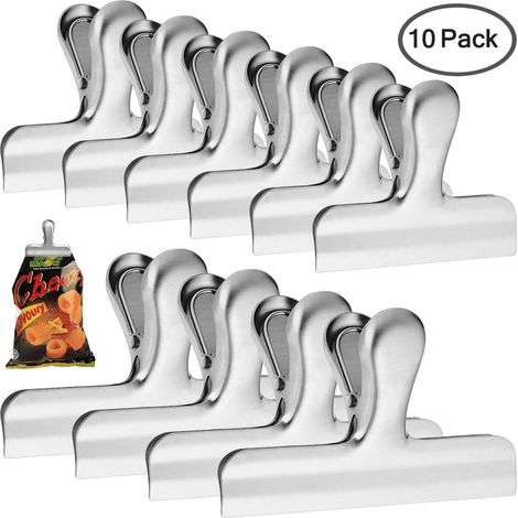 Ensemble de 10 feuilles et sacs en papier d'acier inoxydable pour le pain et les aliments, idéal pour les sandwichs, les biscuits, les produits de boulangerie et le stockage.-AquaForge (1/5)
