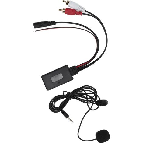 Adaptateur Bluetooth sans fil AUX pour voiture avec 2 entrées audio RCA et microphone mains libres pour Kenwood (1/5)