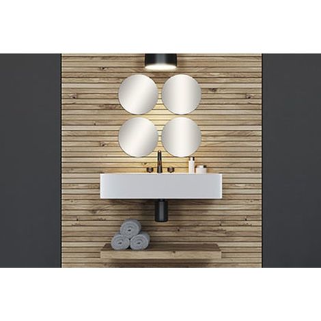 Set di 4 specchi rotondi 30cm diametro 2mm - liscio - Tendance (1/4)