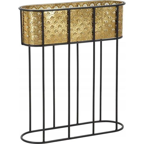 Ferretti Collection Blumentöpfe aus goldenem Metall 60 cm