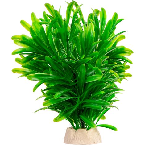 Decorazione artificiale con piante verdi per acquario. (1/5)