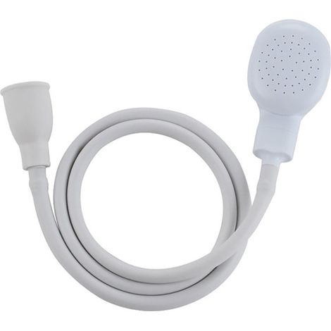 Douche à main pour mitigeur plastique, flexible universel pour évier, adaptable au robinet, coiffure maison, salle de bain, animaux, WC (1,3 m) (1/5)