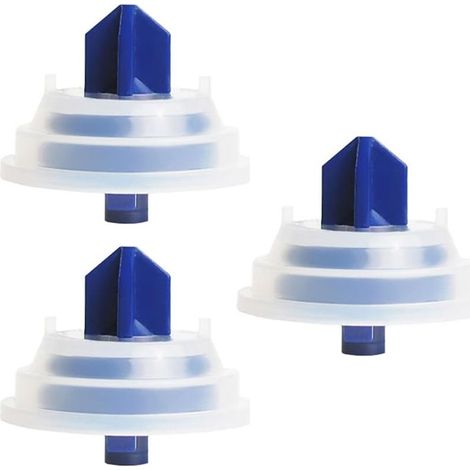 Kit de valve de remplissage pour WC 3 pièces — Comprend un diaphragme de flotteur, un diaphragme de chasse et un joint d'étanchéité de chasse — Facile à utiliser — M9908 (1/3)
