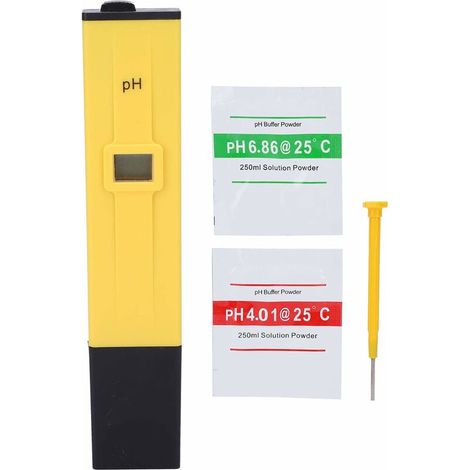 Green Mobility-Testeur de PH-mètre, stylo testeur de PH numérique portable 0-14 PH plage de mesure Test de qualité de eau pour piscine hydroponique (1/5)