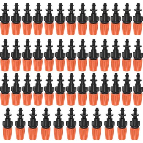 Sprühdüse - 50 Stück - Kunststoff - Verstellbar - Tropfbewässerung - Für 4-mm-/7-mm-Schläuche (1/5)