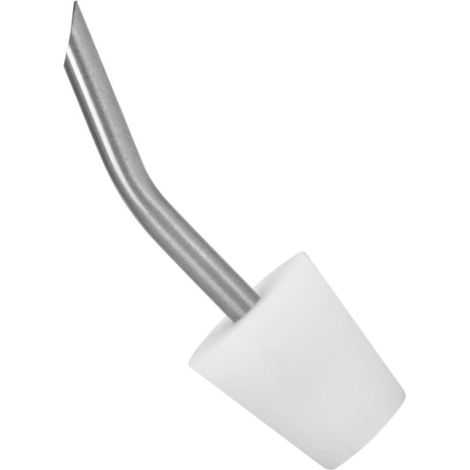 Bec verseur allongé en acier inoxydable et silicone pour théière portable à embout pointu de 15 à 19 mm, idéal pour le camping et les activités de plein air. (1/4)