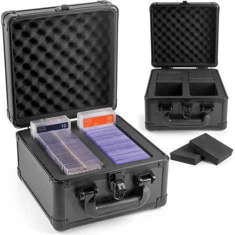 Boîte de Rangement pour Cartes Graduées, Top Loader Boîtes de Rangement pour Cartes à Collectionner et Cartes de Sport avec Séparateurs (1/5)