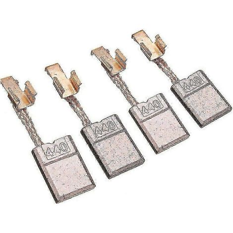 Lot de 4 balais de charbon compatibles avec les perceuses à percussion sans fil Makita DTD146, DHP456, DHP458, BHP456, BDF446, BHP454 et CB440 (KF). WHBYV (1/4)