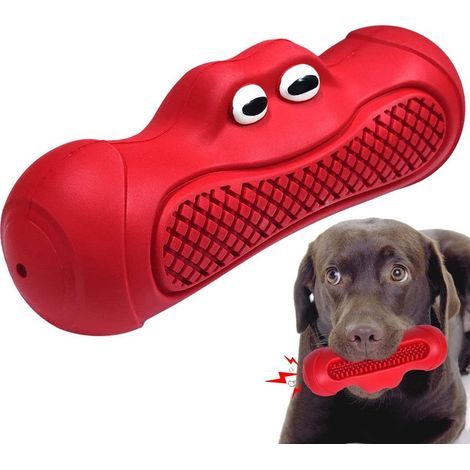 Indestructible Dog Toy Large Dog,Dog Chew Toys,Almost Indestructible Rubber Toothbrush Toy for Medium Large Pet (1/5)