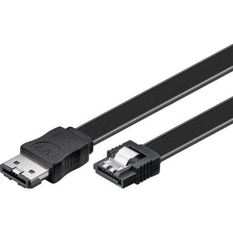 Goobay CAK SATA/eSATA 300-050 0.5m cable de SATA 0,5 m Negro