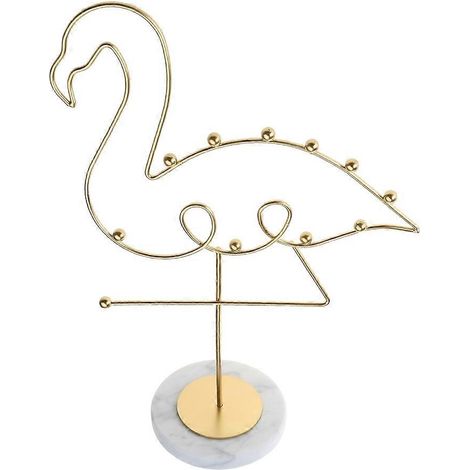 Flamingoförmige Schmuckdisplays aus einer Legierung