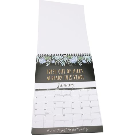 Calendrier 2025 en papier, agenda, calendrier à suspendre avec motif floral amusant, décoration intérieure et cadeau de Noël