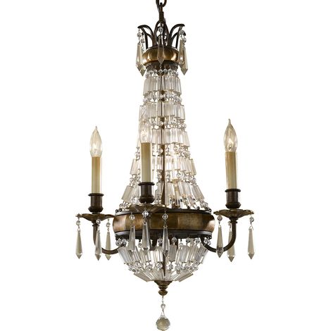 Elstead Bellini - Lampadario a 4 Luci Finitura Bronzo Britannico, E14