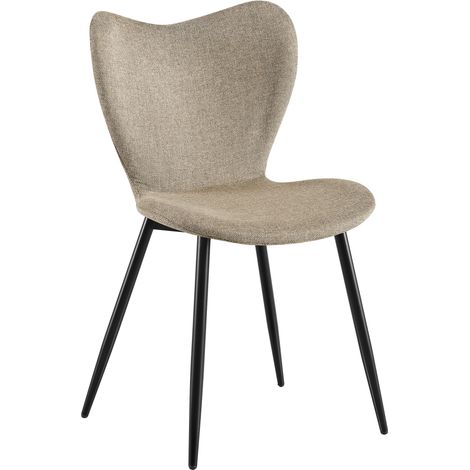 Esszimmerstuhl Maika taupe Stoff
