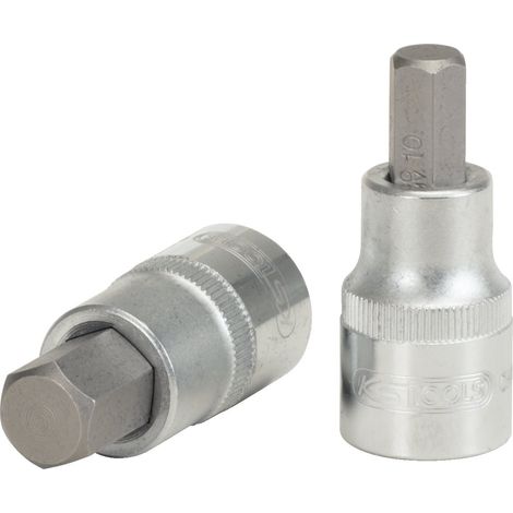 Douilles tournevis 6 pans males 1/2" 6 mm (1/4)
