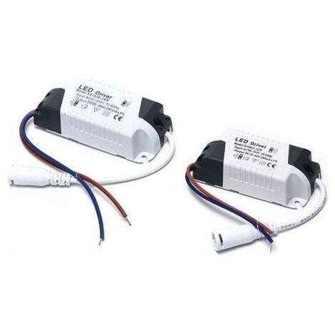 2x Driver LED, 8-12W transformateur pour plafonnier LED, alimentation panneau LED, connecteur DC pour plafonnier LED (8-12W) (1/4)