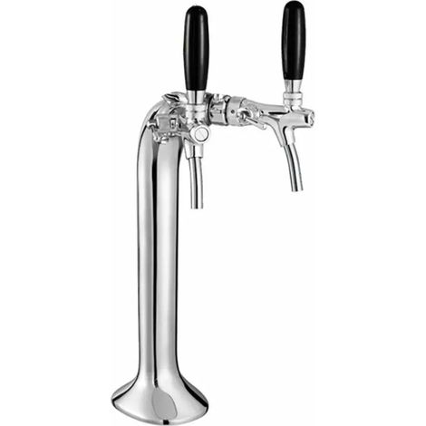 Torre, сolumna de cerveza- cromado, elegante, 2 líneas (1/2)