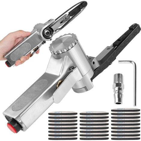 Bandeau De Ponçage - Ponceuse À Doigts 16000 Tr/Min Rotation 360° Pour Métal Bois Plastique - Inclus 25 Bandes Abrasives (1/5)