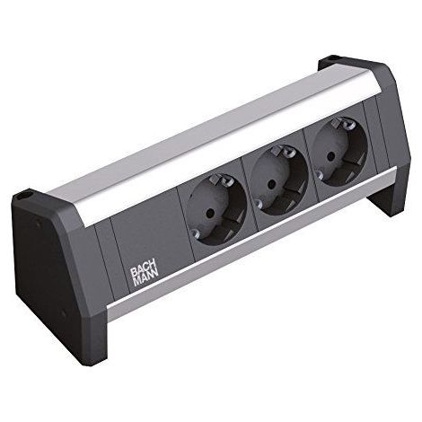 Bachmann DESK regleta de mesa negra y gris elegante
