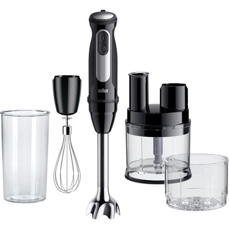 Mixeur Plongeant 1000W Mini Robot Culinaire Noir (1/5)