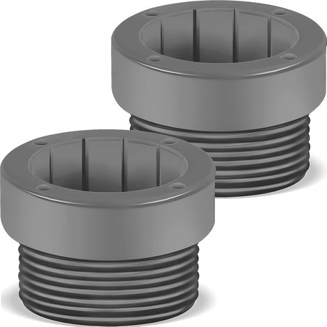CCYKXA2 Adaptateur Pied Parasol de Piscine Stabilisateur Umbrella Stand Parts pour Insert de Parasols de Piscines de 1 3/4 Pouces Attache Tube (Gris) (1/5)