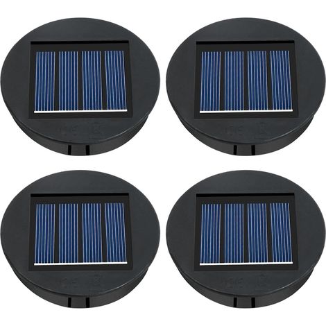 Lampes Solaires de Rechange, Panneau Solaire Lanterne Couvercle de Rechange, 4PC Lampe Solaire de Rechange pour Lantern 8cm,Remplacement de Couvercles (1/5)
