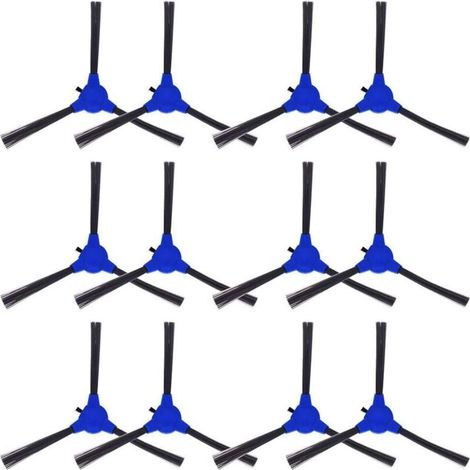 Packung mit 12 Seitenbürsten, kompatibel mit eufy RoboVac 11S, 15T, 30, 30C, 15C, 12, 25C, 35C, 11S Max, 15C Max, G20, G30, G35, G35+, G40, G40+, G40 Hybrid/Hybrid+, Saugrobotern. (1/4)