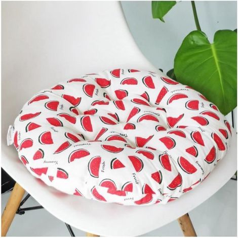 50x50cm,Coussin de Siège Ronde,Décoration pour Maison Salle à Manger Voiture Auto,Galettes de Chaise Coussin de Sièg,Style-27