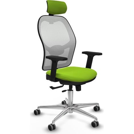 Silla de oficina piqueras y crespo Jorquera cuero sintético pistacho 120 cm (1/2)