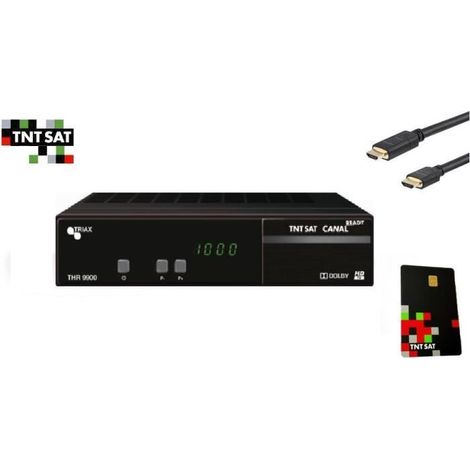 TERMINAL RÉCEPTEUR SATELLITE ASTRA TRIAX THR9900 TNTSAT+ HDMI+ CARTE TNTSAT