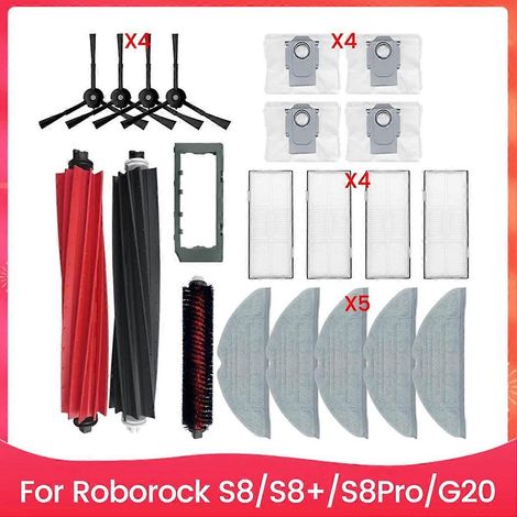 21-teiliges Set inklusive Bürste, Tuch, Staubbeutel und Filter für Roborock S8 S8+ S8Pro G20 Staubsauger (1/5)
