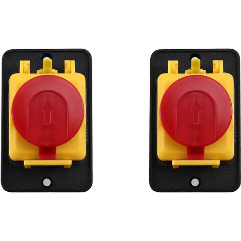 Interrupteur magnétique autobloquant 2X CK31 400 V CA pour moteur, 6 broches, pour machine de découpe de métaux, bouton marche/arrêt (1/5)