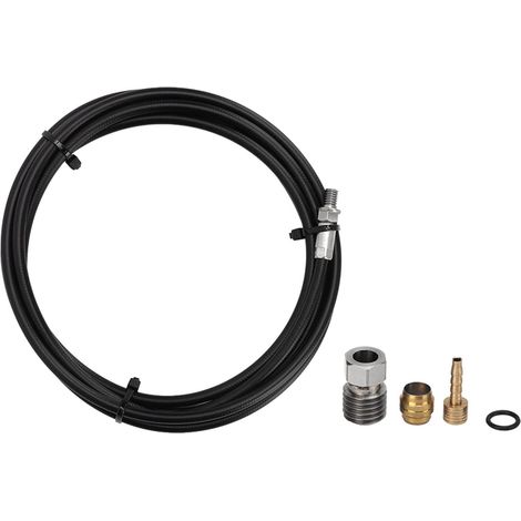 Kit de Tuyau de Frein de Vélo, Tuyau de Frein à Disque Hydraulique de 2 M avec Insert de Connexion pour MT2 MT4 Race DIY Modification de Réparation (1/5)