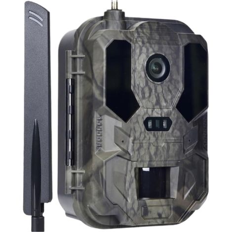 Caméra Faune Sauvage Caméra Infrarouge for L'extérieur, Application Téléphone 4K 50mp, 4G, Intégrée, Étanche, Vision Nocturne, Portée IP66, Piège, De Jeu Surveillance Fiable Précise (1/5)