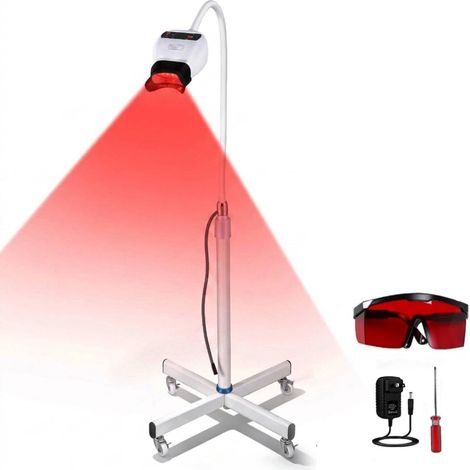 Lampe LED de Blanchiment Dentaire,3 Couleurs Lampe Blanchiment Dentaire 8 LED, Hauteur et Angle Réglables, Appareil Blanchiment Dents Professionnel pour Salon & Usage Domicile (1/5)