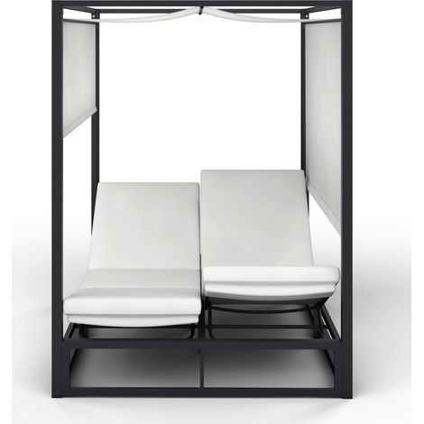 Mömax Sonnenliege Aviva Weiß Outdoorstoff/Metall (1/5)