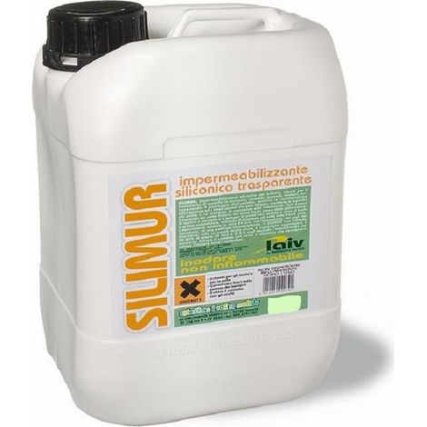 - 5 LT - IMPERMEABILIZZANTE SILICONICO TRASPARENTE INODORE - SILIMUR LAIV (1/2)