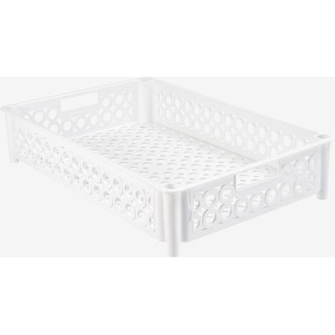 Caisse ajourée 590 x 385 x 120 mm 22 L - blanc - Gilac