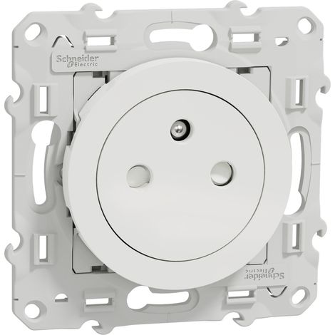 Odace - Steckdose 2P+T bündig - weiß - SCHNEIDER ELECTRIC - S520052 (1/2)