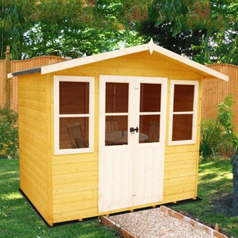 Haddon Shiplap Summerhouse Garden Sun Room Approx 7 x 5 Feet (1/4)