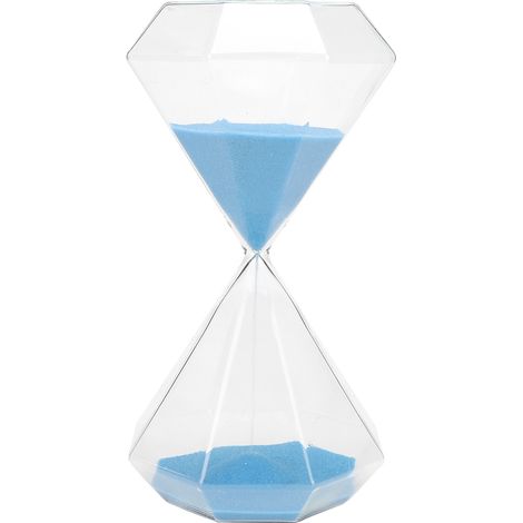 Sablier Diamant 30 Minutes - Minuteur De Cuisine Et Lecture - Décoration Bureau LED - Verre Transparent - 1 Pièce (1/5)